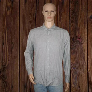 Calvin Klein | Men's Slim Fit Collard Button Down Dress Shirt Size Large